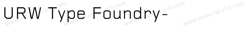 URW Type Foundry字体转换